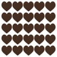 thumbnail image 1 of Corazones de fieltro en forma de corazón para el Día de San Valentín, 2 pulgadas x 2 pulgadas para manualidades de fiesta, marrón, paquete de 100, 1 of 7