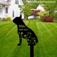 thumbnail image 4 of Handmadetneonsign Boston Terrier Dog Metal With Stake, Dog Metal Name Sign Stake, Dog Metal Stake Decor 66598, 4 of 5