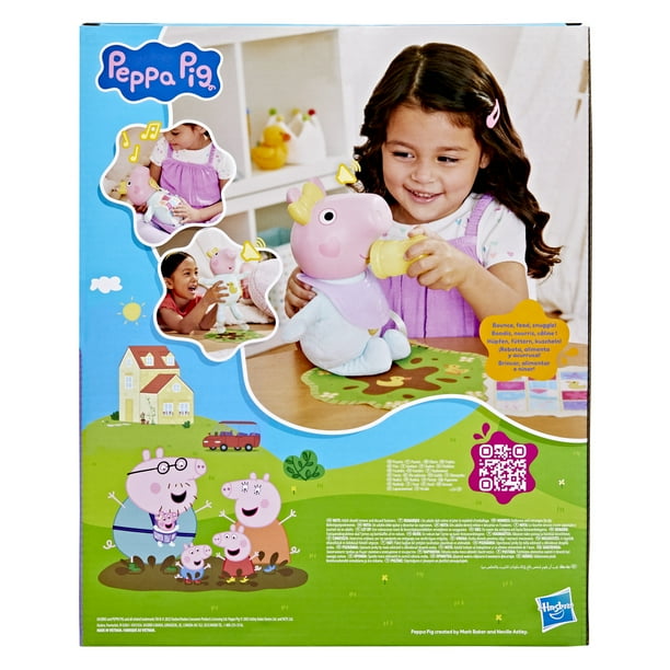 Peppa Pig Oinks and Snuggles Evie Interactive Baby Doll - Walmart.ca