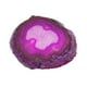 thumbnail image 1 of 1 colgante de rebanada de ágata para posavasos, collar, joyería, accesorios artesanales. Fuschia, 1 of 9