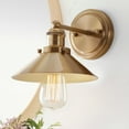 thumbnail image 5 of JONATHAN Y July 7.88" 1-Light Industrial Farmhouse Metal Vanity Light, Brass Gold, 5 of 8