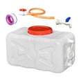 thumbnail image 2 of Almencla Contenant d'Eau de Camping Réutilisable avec Robinet et Tuyau pour Camping, Voiture, Randonnée Blanc 30 kg, 2 of 8