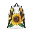 thumbnail image 2 of Lsque Sunflowers (2) Pattern Canvas Daypack, Durable Backpack, High-quality Versatile Backpack,Vintage Compact Backpack-Medium, 2 of 6