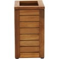 thumbnail image 3 of AquaTeak Spa Teak Waste Basket No Lid, 3 of 6