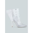 thumbnail image 6 of Princess Organza Wrapped Style Heeled Ankle Boots, 6 of 10
