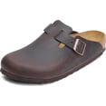 thumbnail image 1 of Zueco Birkenstock Boston Unisex de piel engrasada Habana 44EU, 1 of 6