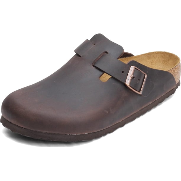 Zapatos Birkenstock Boston Zueco Habana de piel engrasada EU 42