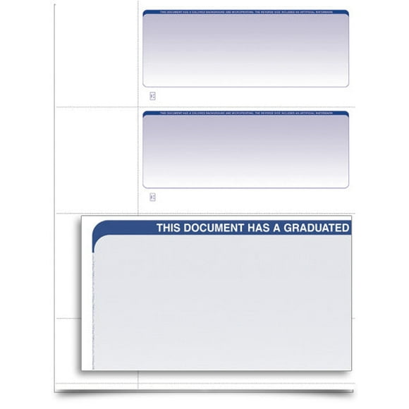 VersaCheck - CANADA - Form 3001 - Graduated - Blue - 250 Sheets