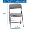 thumbnail image 2 of CozyBox 2-Pack Padded Folding Chairs with Steel Frame – Ideal for Indoor and Outdoor Events, Dining, and Parties, 2 of 4