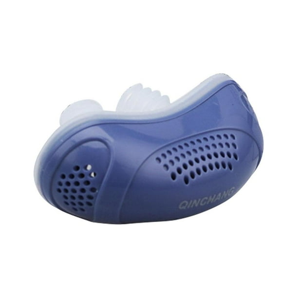 Dilatador respiratorio con clip eléctrico antirronquidos para hombres y mujeres, azul