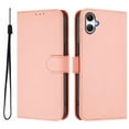 thumbnail image 2 of Wallet Case Compatible for Samsung Galaxy A06 4G / 5G, PU Leather Magnetic Closure Protective Flip Folio Case with 3 Card Holder and Wrist Strap Cover Women Men,Pink,For Galaxy A06 4G / 5G, 2 of 7