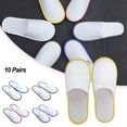 thumbnail image 3 of 10 Pairs Hotel Slippers Anti-slip Breathable Close Toe Disposable Type Guest SPA, 3 of 5