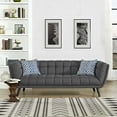 thumbnail image 3 of Modway Bestow Upholstered Fabric Sofa in Gray, 3 of 5