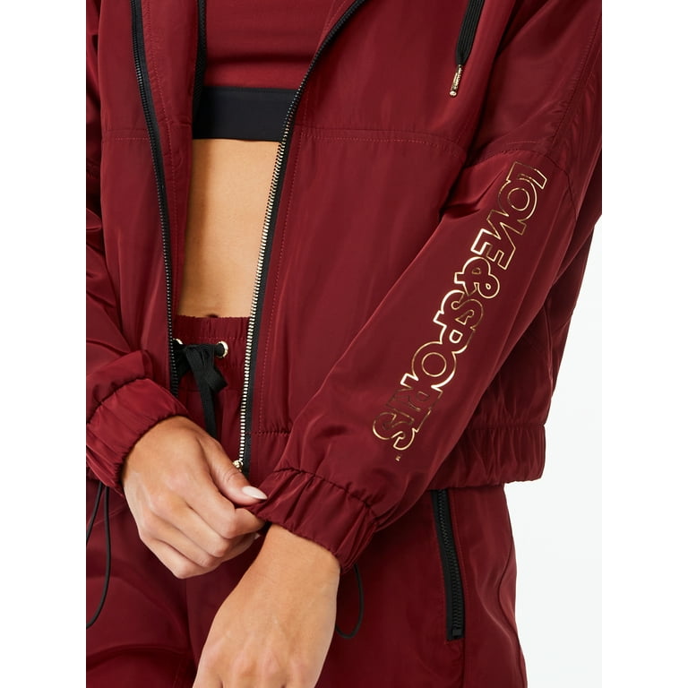 Love Sports Women s Track Jacket with Hood Walmart