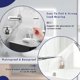 thumbnail image 4 of Soporte para toallas de papel Bollove de acero inoxidable plateado, 4 of 7