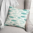 thumbnail image 3 of Creative Products Watercolor Fish Teal 18x18 Spun Poly Pillow, 3 of 3