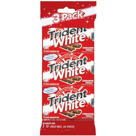 Trident White Cinnamon 3 Pack
