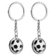 thumbnail image 1 of KAKOWELY 2 llaveros de fútbol para niñas y niños, con forma de balón deportivo, para mochilas escolares y colgantes decorativos., 1 of 5