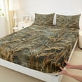 thumbnail image 3 of Feelyou Teen Rustic Branches Bed Sheets, Jungle Plant Botanical King Sheets, 4pcs, 3 of 7