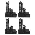 thumbnail image 4 of Sujetalibros de metal, 4 soportes para libros, sujetalibros arquitectónicos, soportes para estantes, buen funcionamiento Jadeshay A, 4 of 8