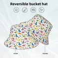 thumbnail image 2 of Balery Cute Dinosaur Sombreros para el sol para hombre y mujer, sombrero de pescador con UPF 50+, 2 of 6