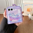 thumbnail image 5 of for Samsung Galaxy Z Flip 4 Cute Purple Boat Print, Woman Case for Galaxy Z Flip 4 with Screen Cover Hidden Stand, Kawaii Girls Protective Case for Galaxy Z Flip 4 (Purple Boat), 5 of 14