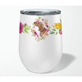 thumbnail image 4 of Carolines Treasures CK4207TBL12 12 oz Teckel Fleurs Roses Acier Inoxydable Verre à Vin Sans Tige, 4 of 4