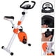 Costway Réglable Pliage Magnétique Vélo d'Exercice Affichage 3.5lbs Volant Orange – image 1 sur 7
