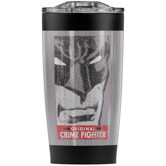 Batman Orginal Crime Fighter Stainless Steel Tumbler 20 oz Coffee Travel Mug/Cup, Vacuum Insulated & Double Wall with Leakproof Sliding Lid | Great for Hot Drinks and Cold Beverages