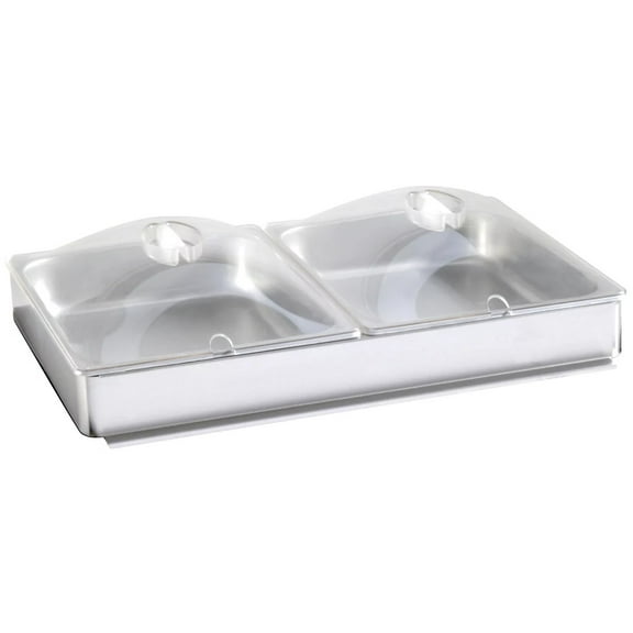1/2 Size Inset Accessory Package: Two 4.3 qt. Pans   Plastic Lids & PS-TBS Pan Holder