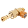 CO2 Tank Refill Valve 5/8?18unf Brass CO2 Cylinder High Pressure Female Adapter Connector Gold