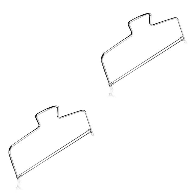 Wosthever Nivelador de pastel de queso de mano, divisor de alambre de repostería de acero inoxidable, capa de alimentos, rebanador para hornear, Type1 NO1