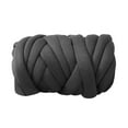 thumbnail image 2 of Chunky Yarn Arm Knit Yarn Jumbo Tubular Yarn Hand Knit Knitting 250G Washable Soft Bulky Yarn for Macrame Rug Making Weaving Sweaters Hats Deep Gray, 2 of 8