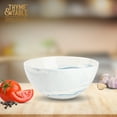 thumbnail image 3 of Thyme & Table Blue Marble Stoneware Large Round Bowl, 3 of 6