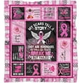 thumbnail image 2 of Breast Cancer Awareness Breast Cancer Blanket Throw Blanket Blanket Breast Cancer Gifts for Women Super Soft & Warm Get Well Gift for Women Survivor Gifts Flannel Soft Bed Blanket 50x60 inches, 2 of 4