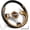 Wood, variant on TONGAO 12.5" Universal Golf Cart Steering Wheel, Black, Fits EZGO TXT/RXV, Club Car DS/Precedent, Yamaha & Most Golf Carts