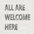 thumbnail image 3 of MacDowell, Jamie 12x12 Black Modern Framed Museum Art Print Titled - All Are Welcome Here, 3 of 5