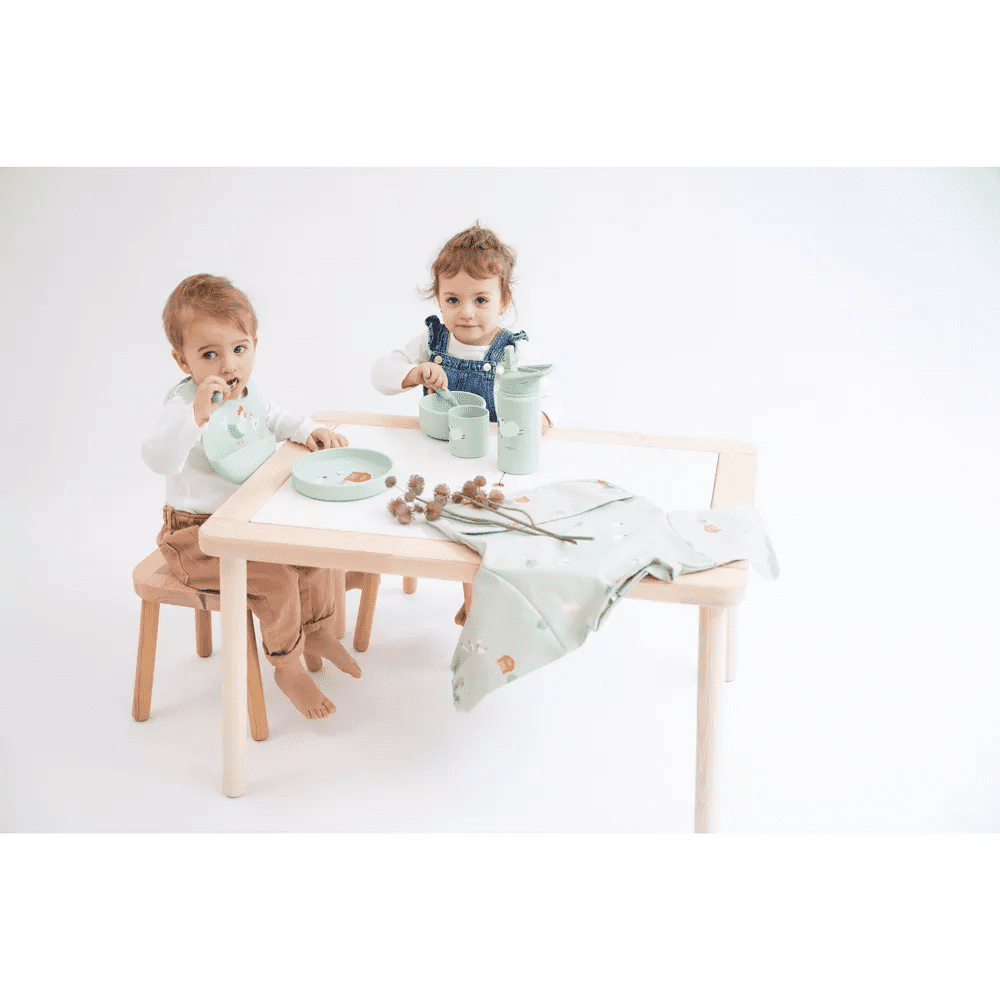 SARO Wild Dino Long Sleeve Waterproof Bib for Toddlers - Full Coverage for Messy Eating & Sensory Play