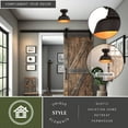 thumbnail image 3 of Cody Oil Rubbed Bronze and Light Gold Farmhouse Outdoor Flush Mount Ceiling Light, 3 of 11
