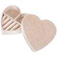 thumbnail image 3 of Heart Shape Jewelry Box Jewelry Storage Organizer for Rings Earrings Necklaces, 3 of 8