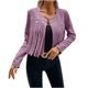 thumbnail image 2 of Puntoco Chaqueta con Solapa De Botones Y Borlas De Terciopelo De Cuero Temperamento para Mujer Cárdigan De Chaqueta con Borlas De Manga Larga De Color Sólido Puntoco Puntoco-1, 2 of 7