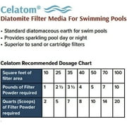 Celatom Diatomaceous Earth DE Pool Filter Aid – Swimming Pool & Spa Filtration 50lb