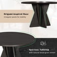 thumbnail image 4 of Atumon 5 Piece Round Dining Table Set, Dining Room Set with Upholstered Chairs for 4, Wood Dining Table Set with Unique Base, Farmhouse Dining Table Set for Kitchen Dining Room Apartment, Espresso, 4 of 10