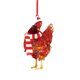 thumbnail image 4 of Bufanda de Navidad JAMW 5 uds decoración navideña de Pollo para vacaciones 8x8cm, 4 of 5