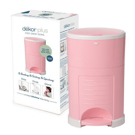 Dekor Plus Hands-Free Diaper Pail | Soft Pink