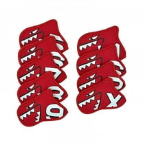 BESTSKY 9Pcs Golf Club Covers Fit Most Irons for Women Men Golf Iron Covers Set Red