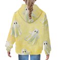 thumbnail image 5 of YunPes Unisex Kids Hoodie Boys Girls Waffle Textured Sweatshirt Cute Ghost Print Long Sleeve Hooded Pullover Spring Fall Clothes, 5 of 7