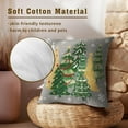 thumbnail image 4 of Christmas Throw Pillow Covers 20x20 Set of 2, Gold Green Xmas Trees Winter Grey Pillow Cases Double Sided Printed Soft Cotton Cushion Cover for Sofa Couch Farmhouse Home Decor, 4 of 4