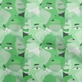 thumbnail image 1 of oneOone Cotton Flex Green Fabric Abstract Face Sewing Craft Projects Fabric Prints By Yard 40 Inch Wide, 1 of 4