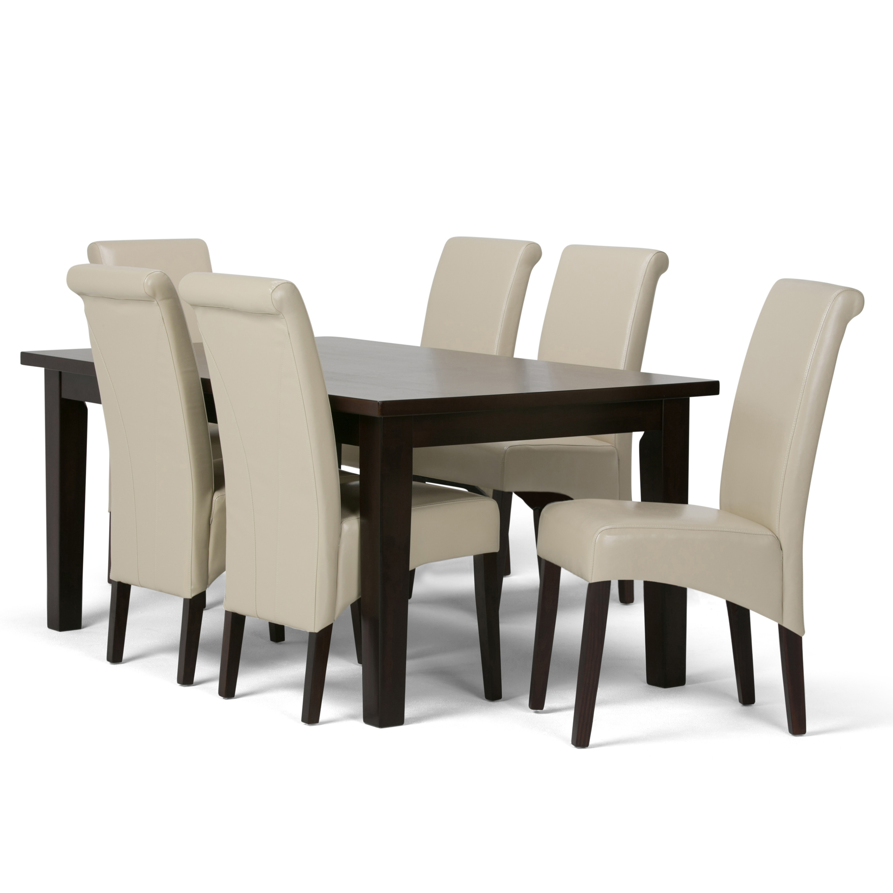 Brooklyn + Max Lincoln Contemporary 7 Pc Dining Set with 6 ...
